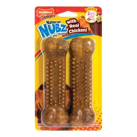Nylabone Nylabone Nubz Chicken Chews For Dogs 6.8 oz 2 pk NEN203TPW